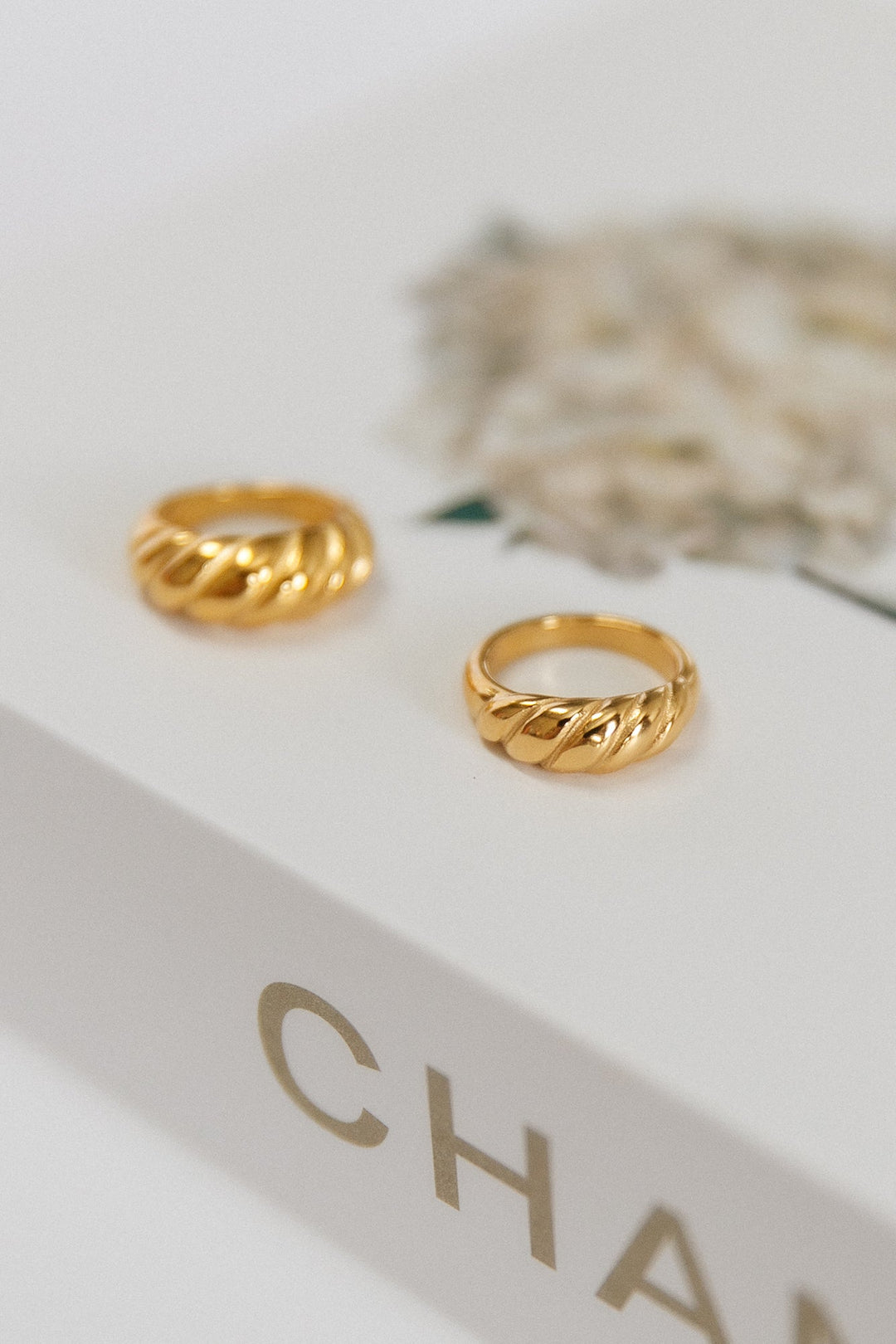 18K Gold Plated Daydreaming About You Ring, view 3 - Elena Harper