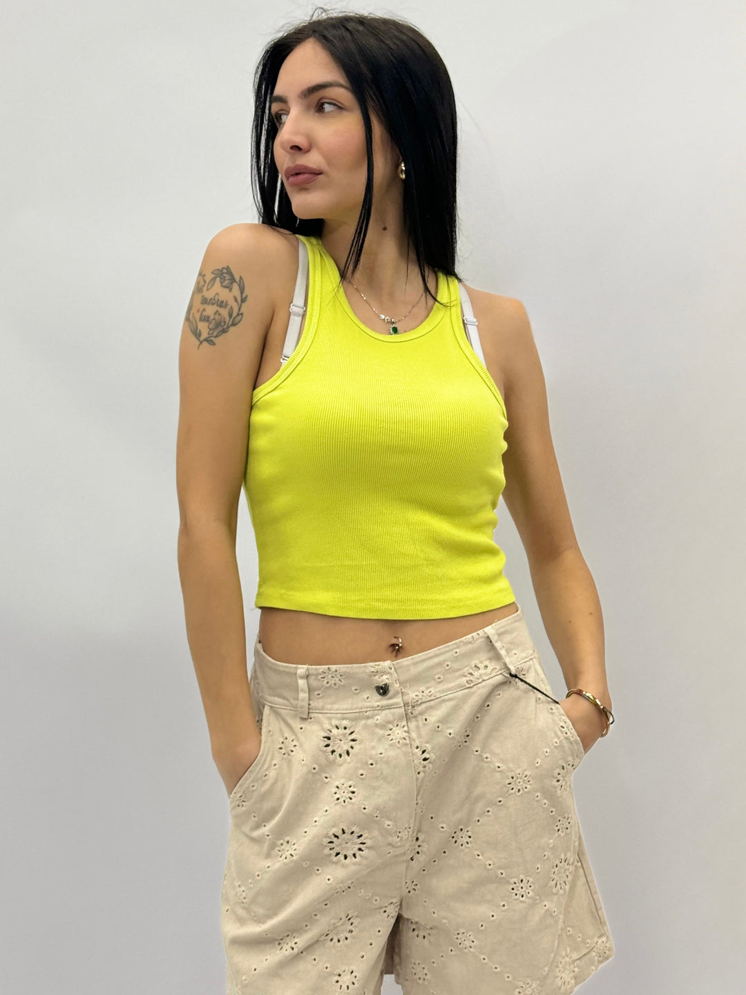 Phaedra™  |  Ribbed Tank Top Neckline