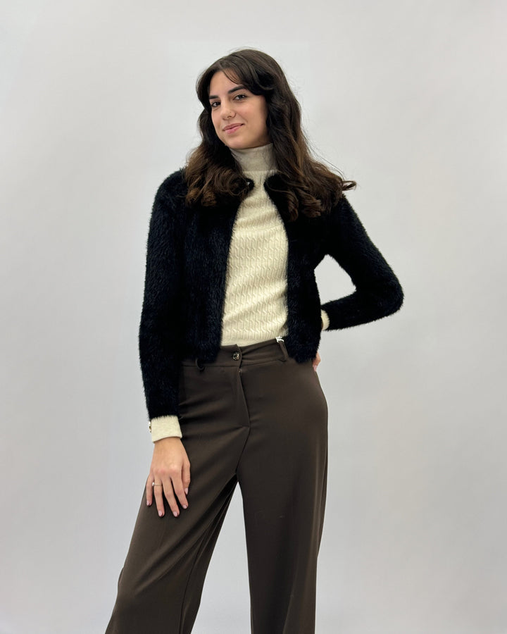 Emma & Rose pin-closure knit pullover — women's knitwear