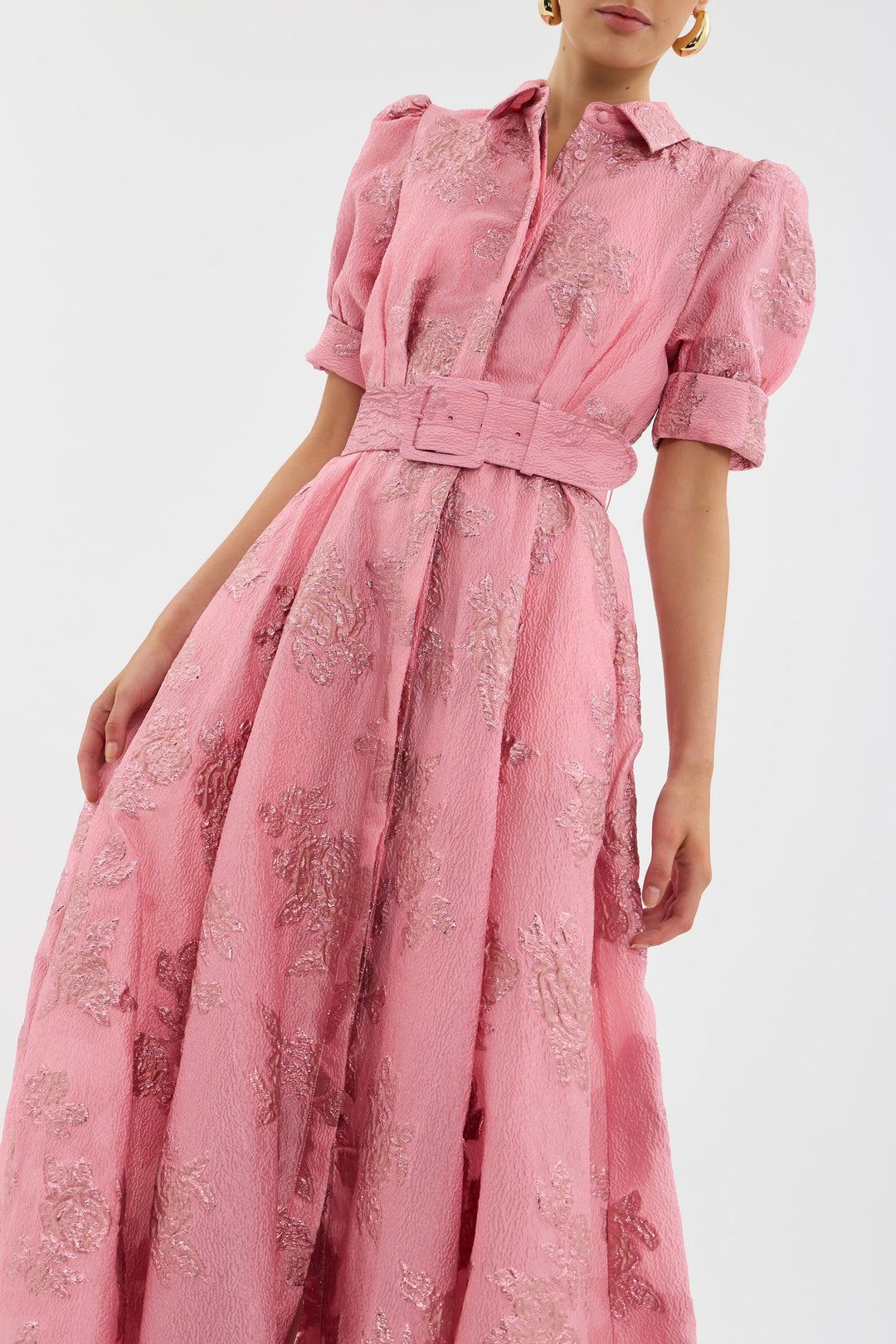 Aria Dress with Short Puff Sleeves - Elena Harper