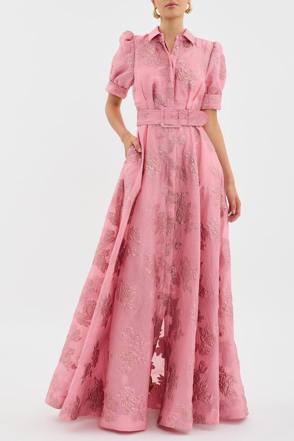 Aria Dress with Short Puff Sleeves - Elena Harper