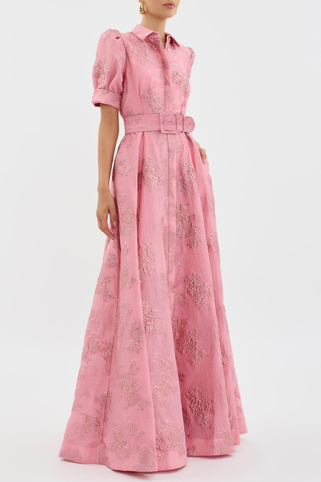 Aria Dress with Short Puff Sleeves - Elena Harper