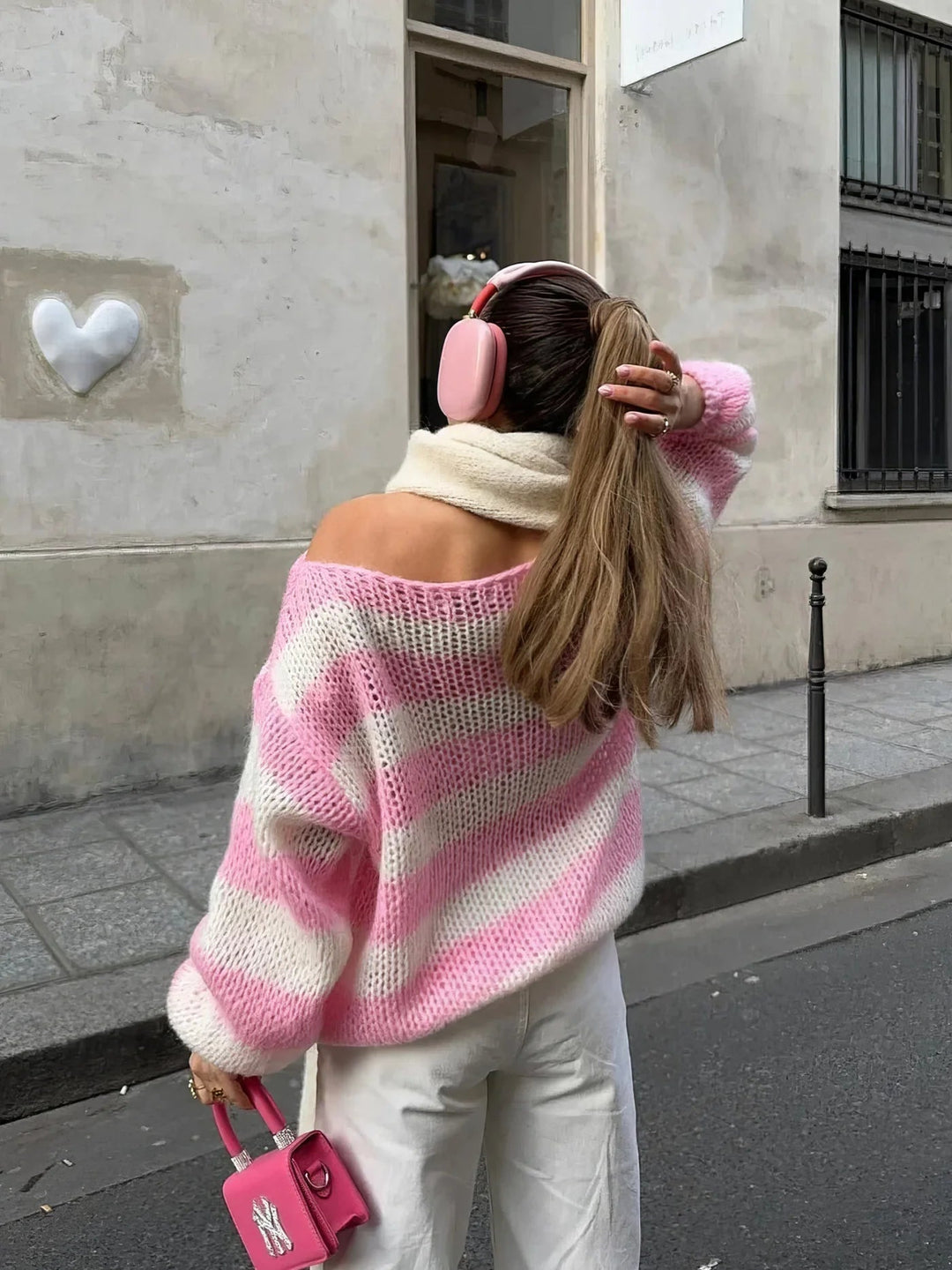 Aaliyah - Striped Pullover Sweater