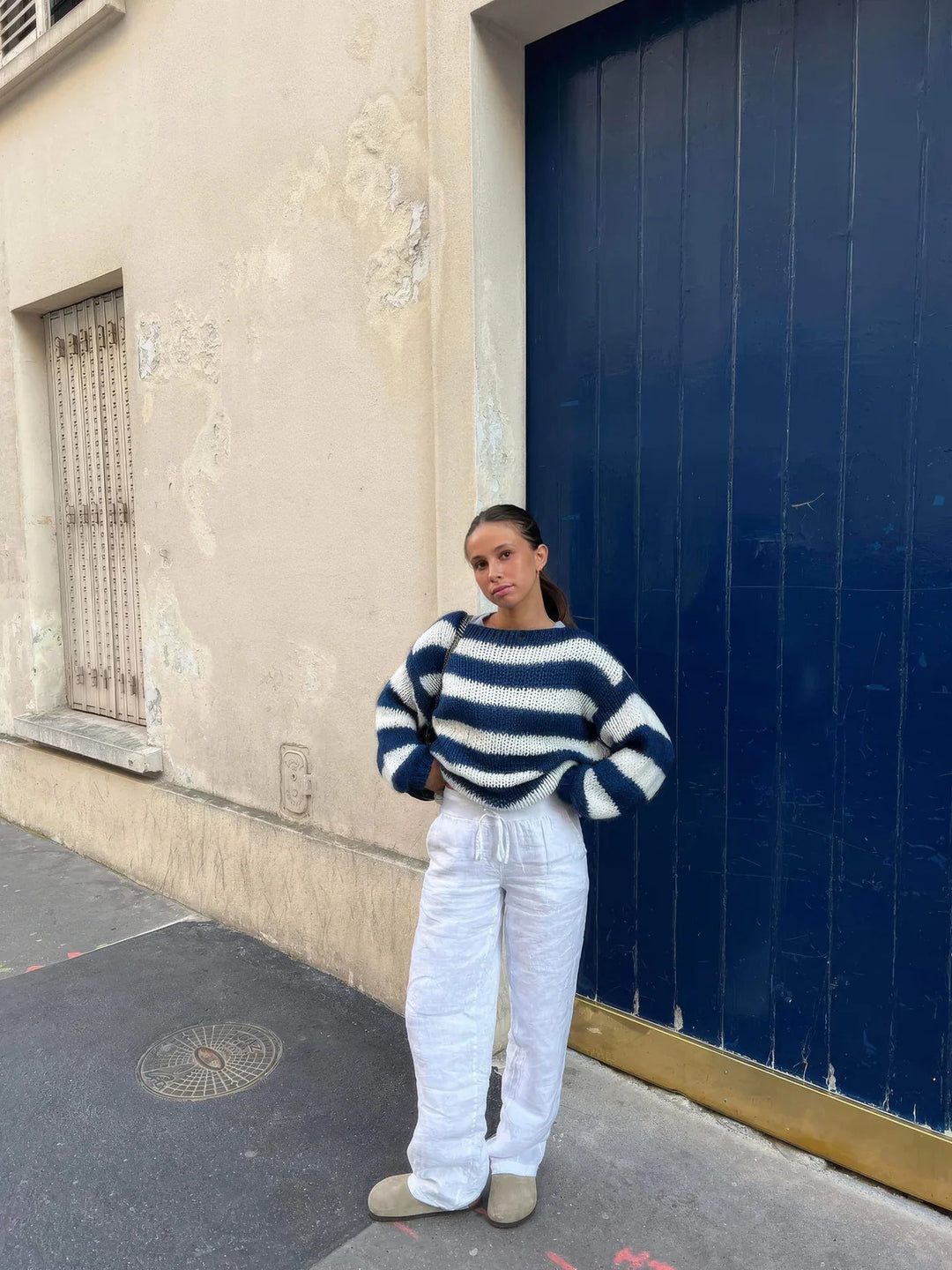 Aaliyah - Striped Pullover Sweater