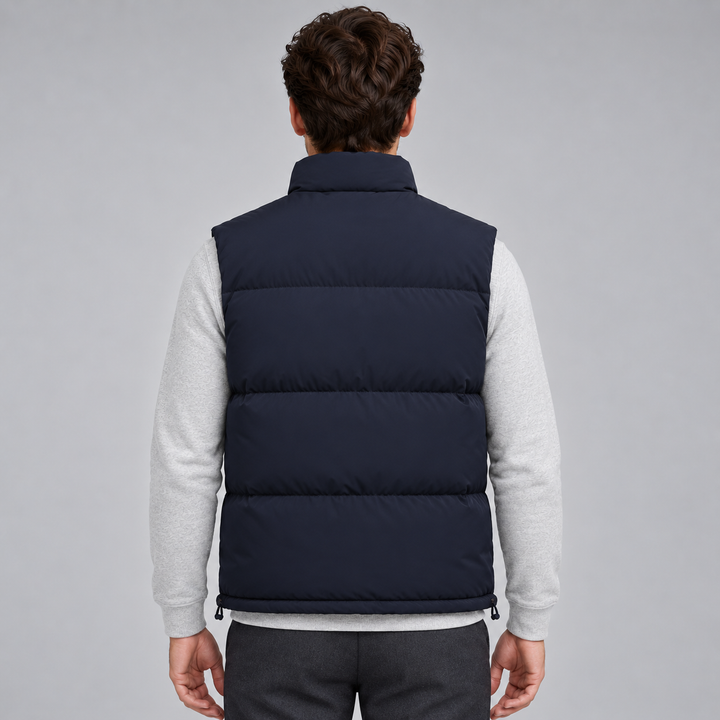 Lightweight Quilted Gilet for Men Montarello with Front Zipper