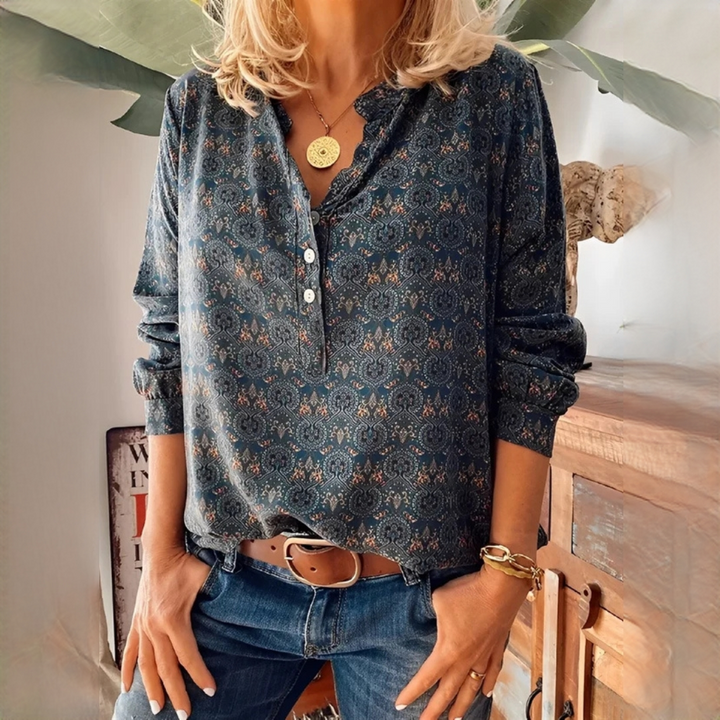 Adelinde Stylish Vintage Top - Elena Harper
