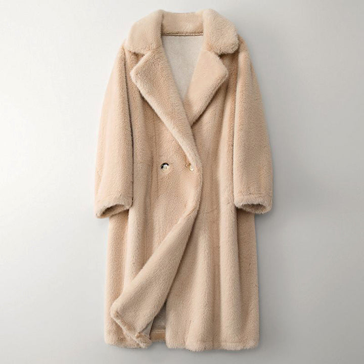 Anne - Long Teddy Women's Coat