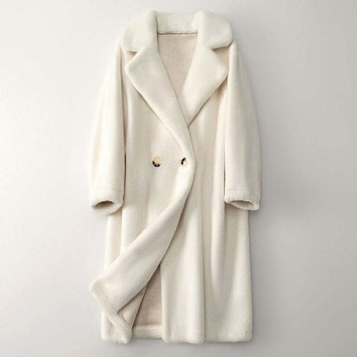 Anne - Long Teddy Women's Coat