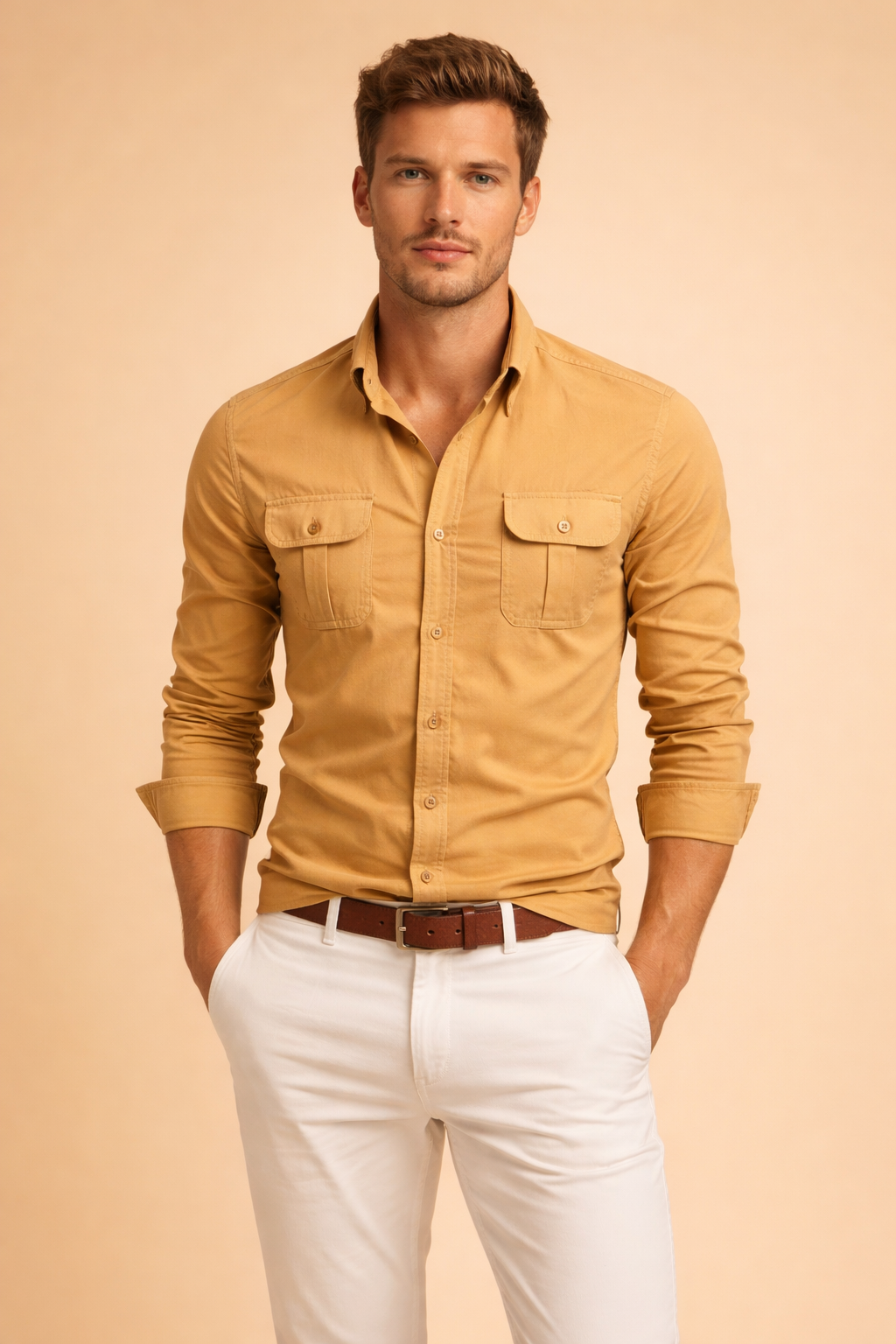Adrian Stylish Casual Shirt, view 4 - Elena Harper