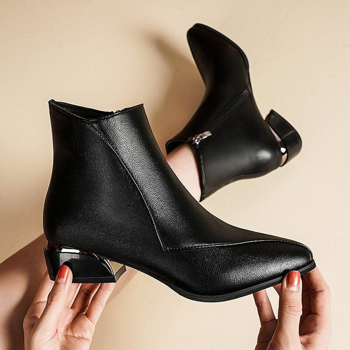Clara | Elegant and Stylish Women's Ankle Boots with Low Heel