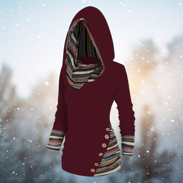 Amara Tribal Hoodie, view 4 - Elena Harper
