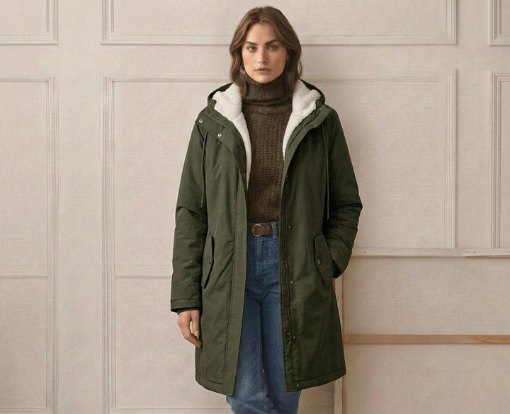 WINTER PARKA WITH FLEECE LINING FOR WOMEN