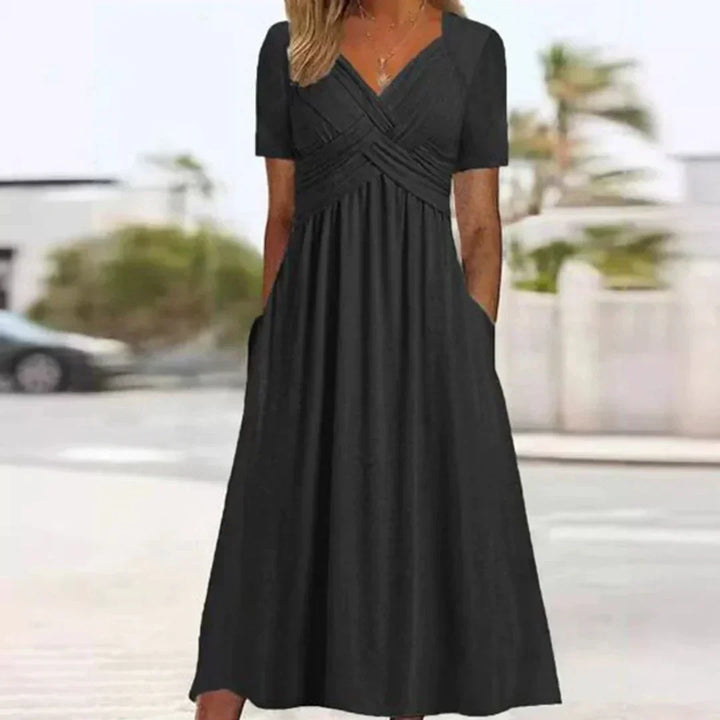 Frances Sophisticated and Flattering Elegance Dress, view 2 - Elena Harper