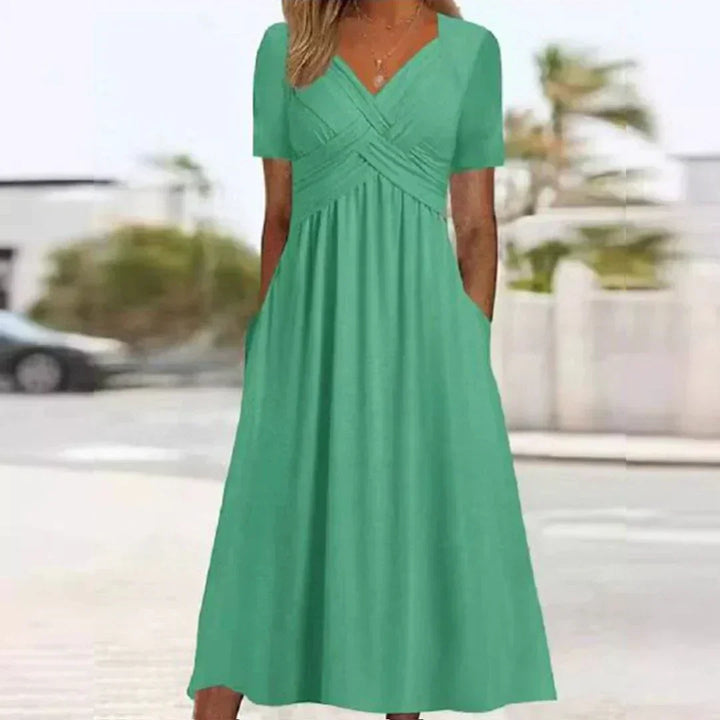 Frances Sophisticated and Flattering Elegance Dress, view 3 - Elena Harper