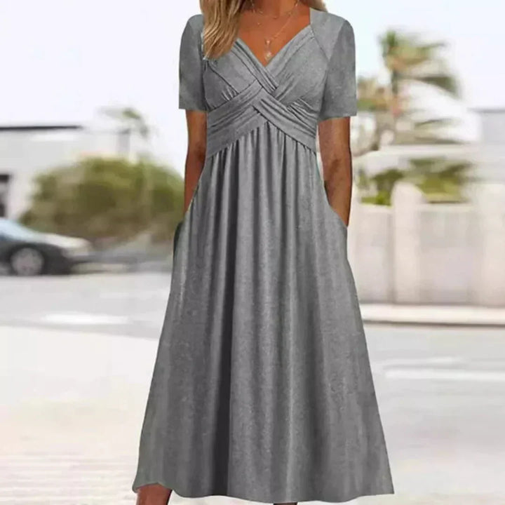 Frances Sophisticated and Flattering Elegance Dress, view 4 - Elena Harper