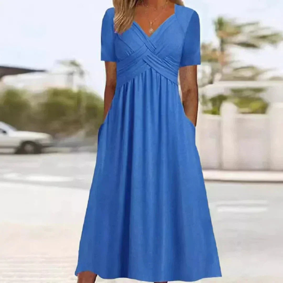 Frances Sophisticated and Flattering Elegance Dress, view 5 - Elena Harper