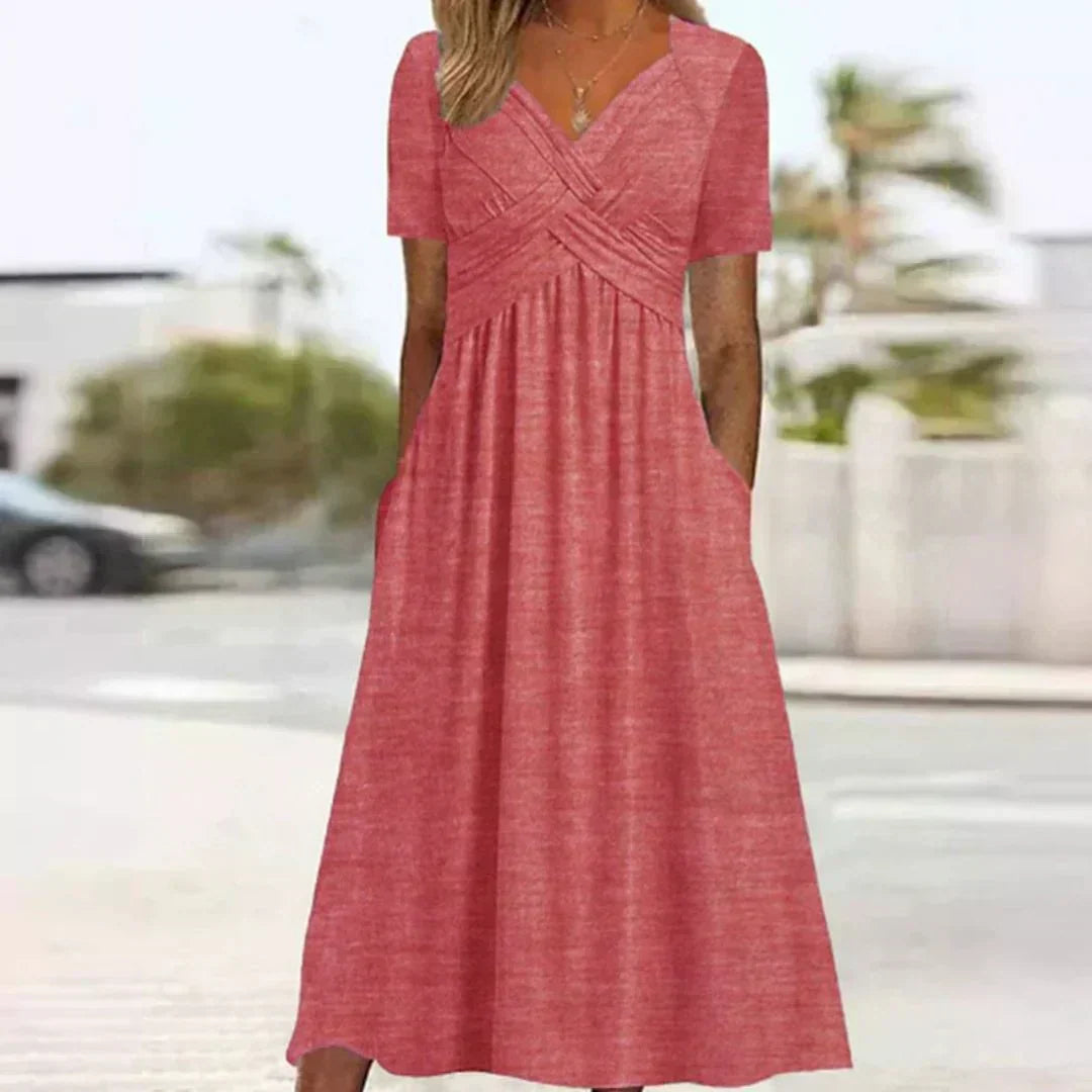 Frances Sophisticated and Flattering Elegance Dress, view 6 - Elena Harper