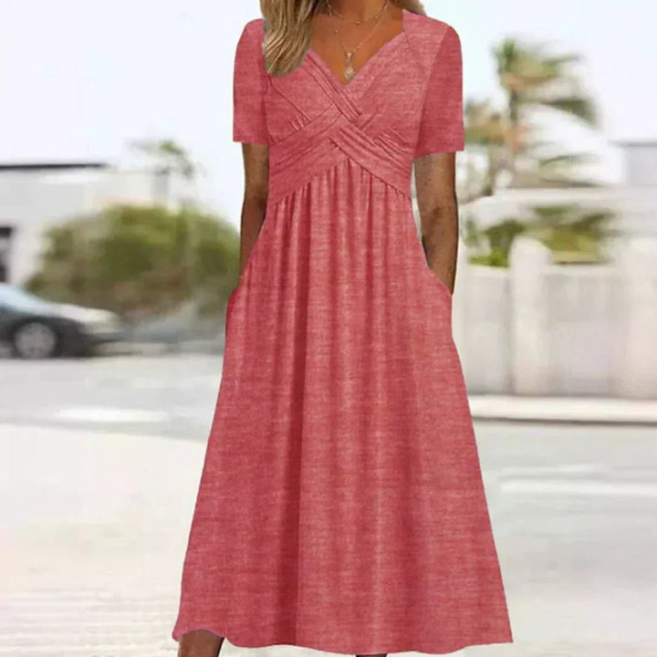 Frances Sophisticated and Flattering Elegance Dress, view 6 - Elena Harper