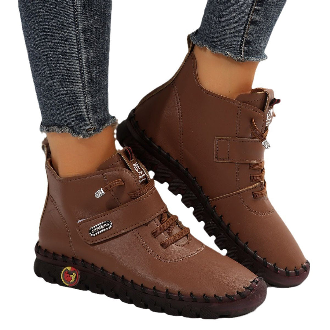 Ankle Boots for Women | Velcro Closure & Non-Slip Sole