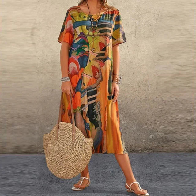 Loose and Comfortable Women's Tunic – Casual Flowing Dress