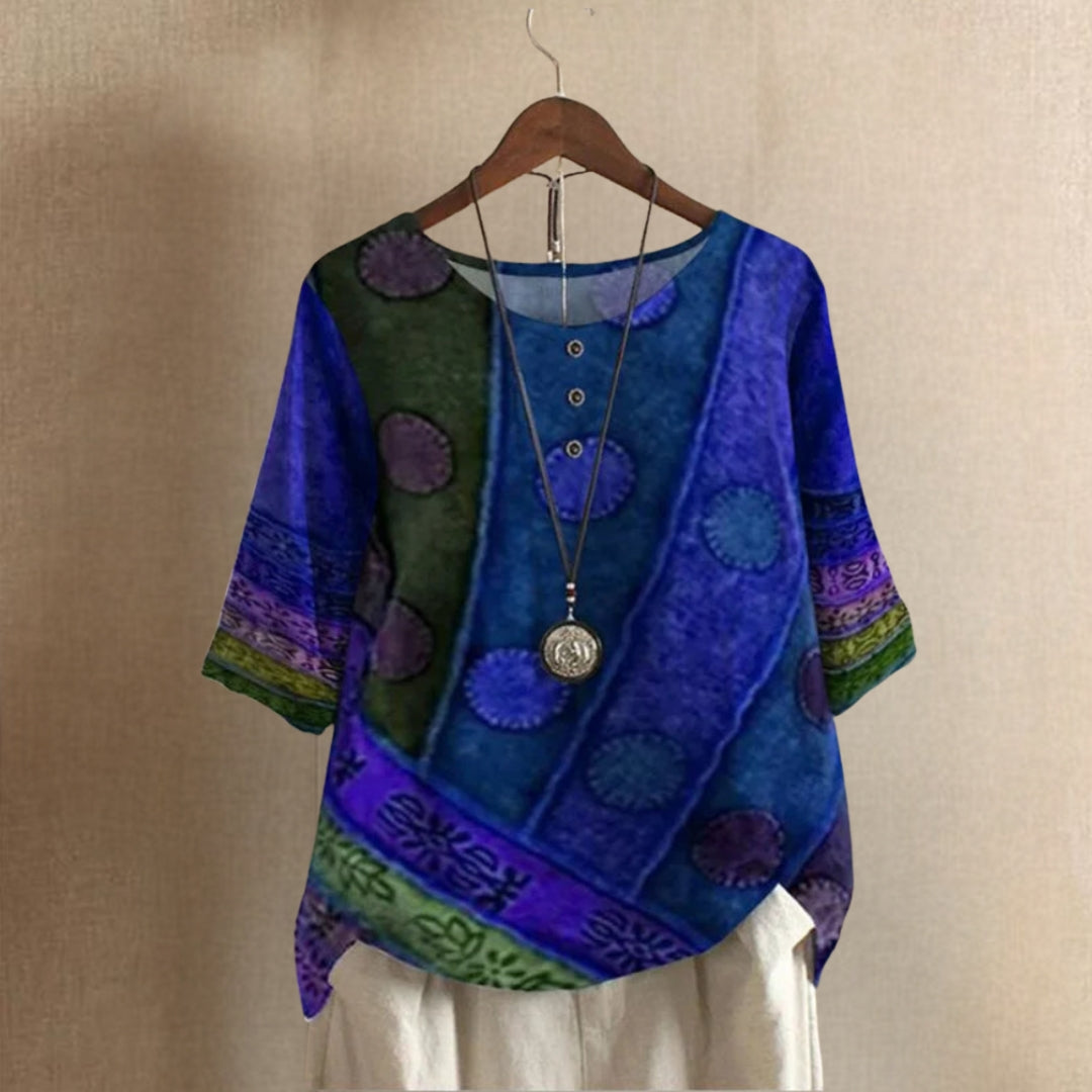Lelia Effortless Chic Blouse, view 2 - Elena Harper
