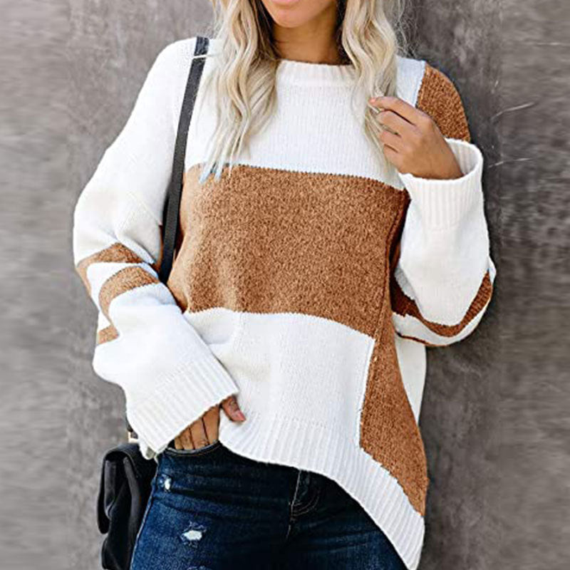 Anya - Casual Patchwork Sweater