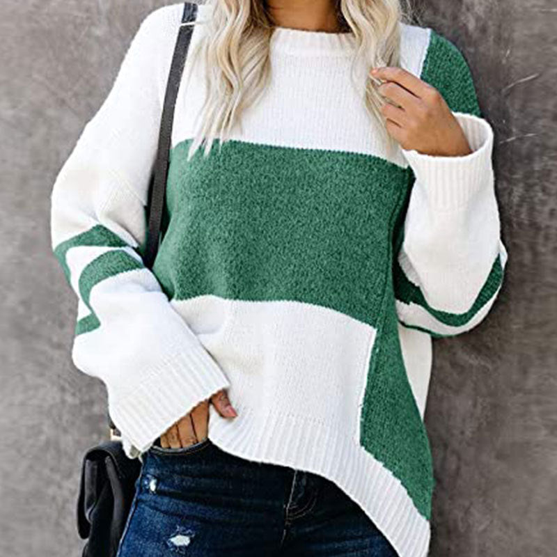 Anya - Casual Patchwork Sweater