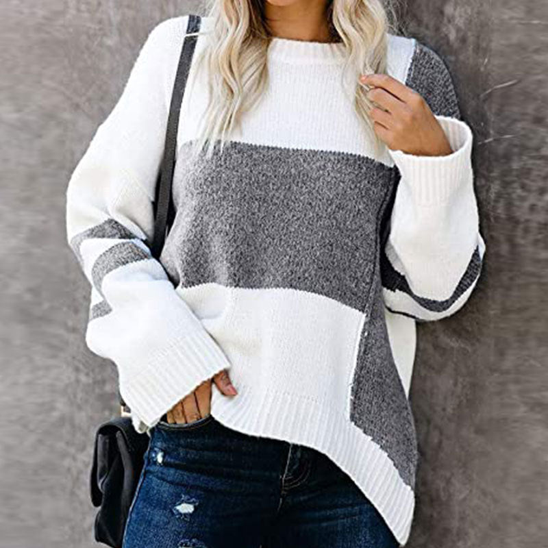 Anya - Casual Patchwork Sweater