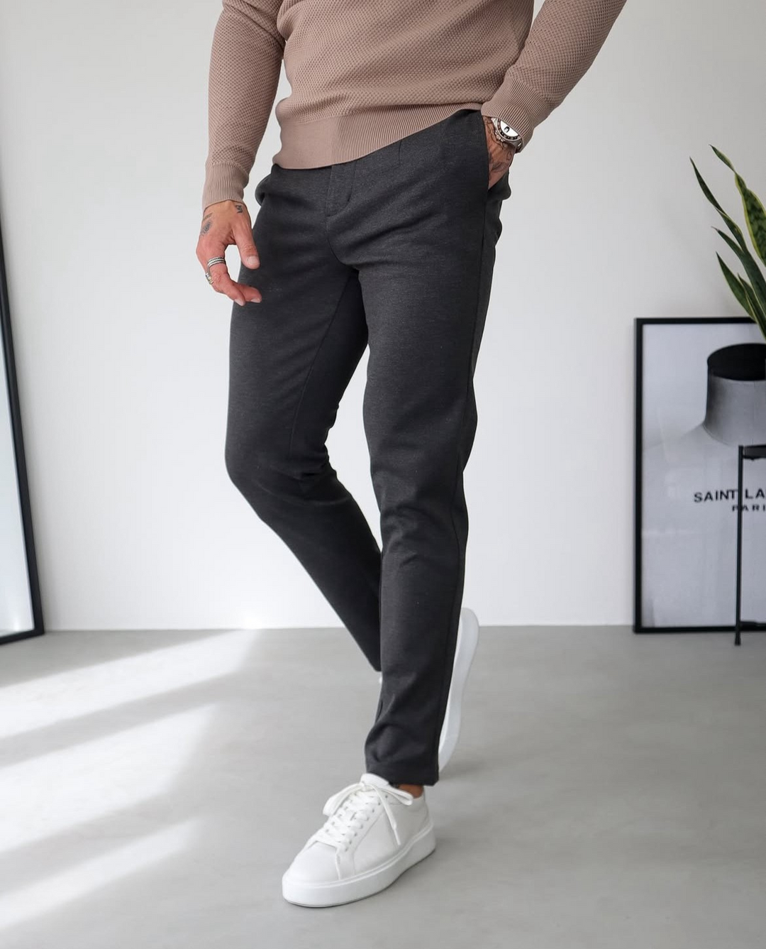 Suit Pants for Men | Slim Fit & Stretch