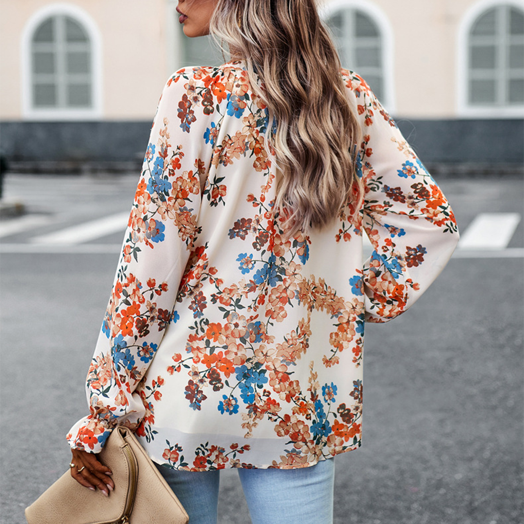Evangeline™ Ladies' Blouse with Floral Print