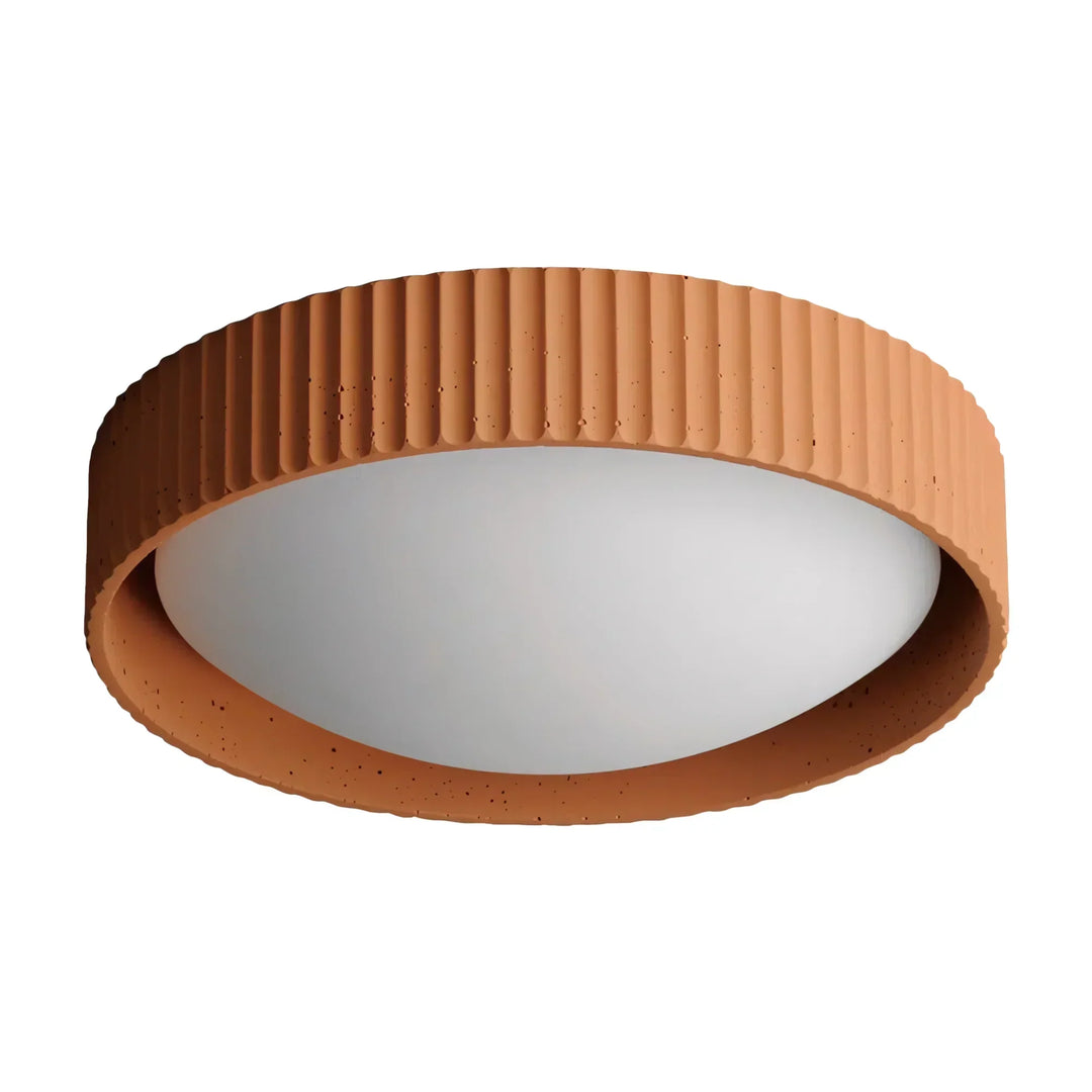 Argo Gypsum Concrete Flush Mount Ceiling Light