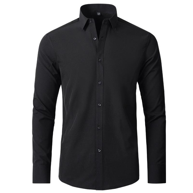 Men's Wrinkle-Resistant Slim Fit Dress Shirt for Effortless Style