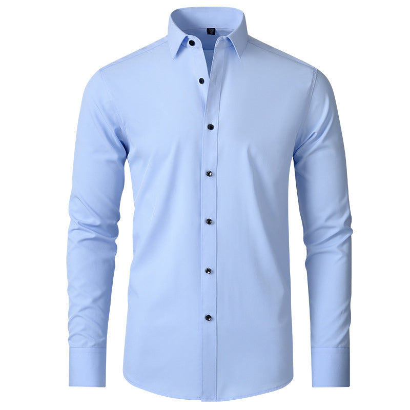 Men's Stretch Non-Iron Shirt with Elegant Fit