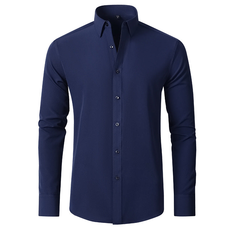 Men's Stretch Non-Iron Shirt with Elegant Fit