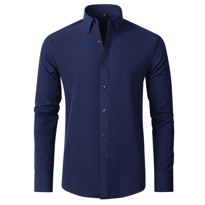 Men's Stretch Non-Iron Shirt with Elegant Fit