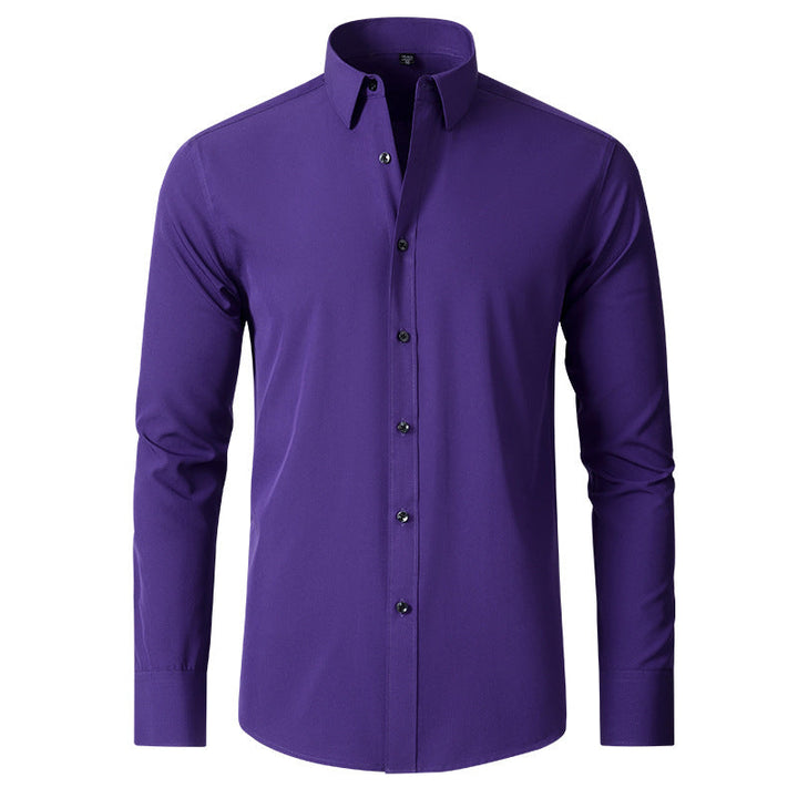 Men's Stretch Non-Iron Shirt with Elegant Fit
