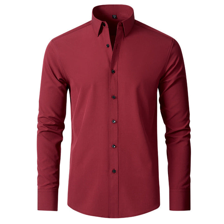 Men's Stretch Non-Iron Shirt with Elegant Fit