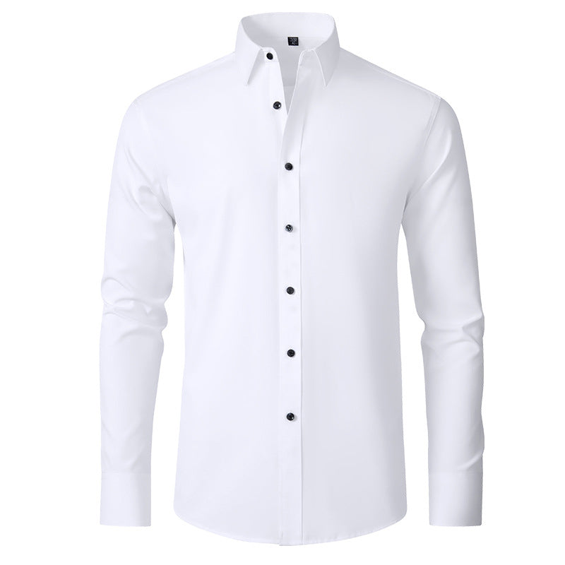 Men's Stretch Non-Iron Shirt with Elegant Fit