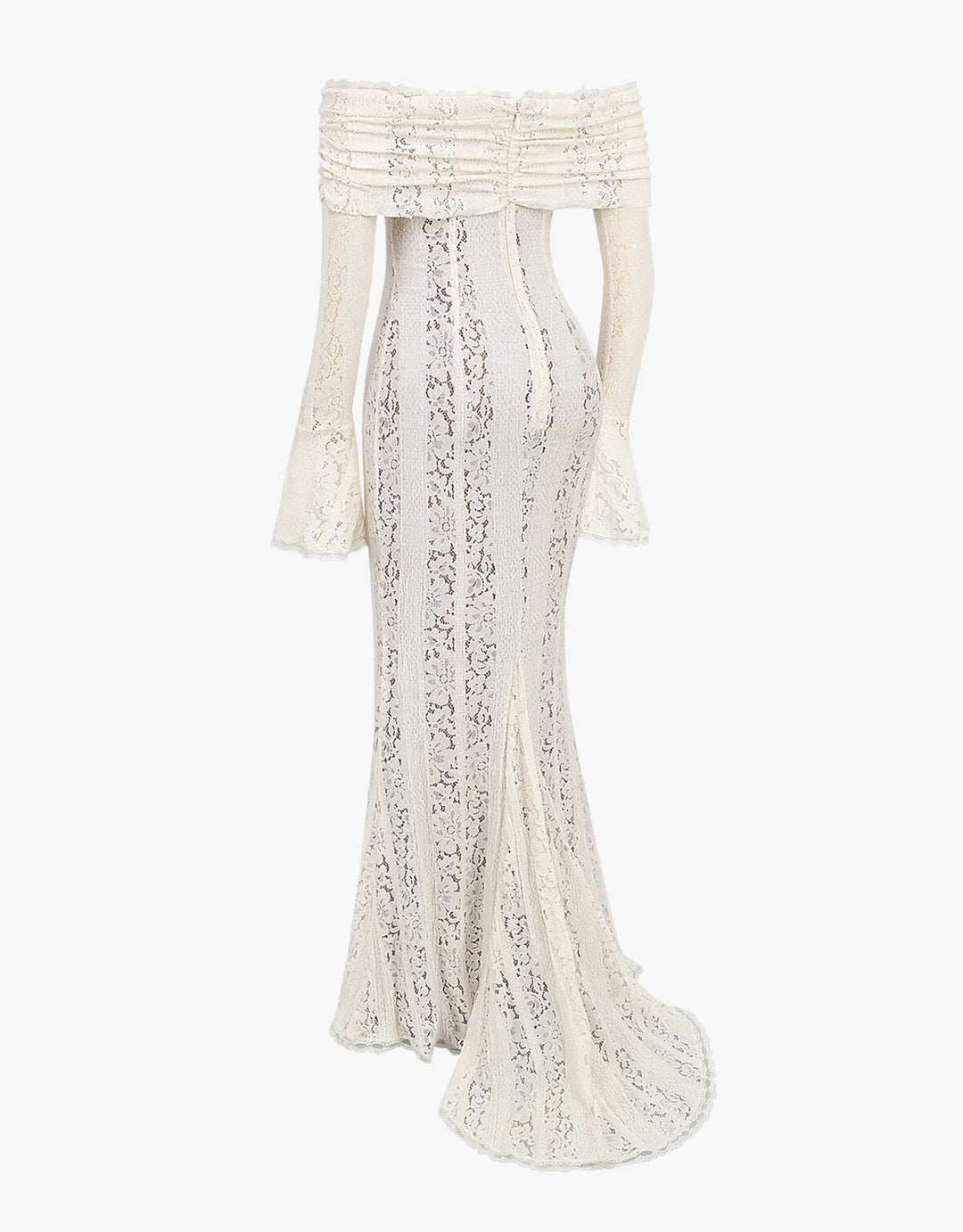 Women's Elegant Off Shoulder Mermaid Wedding Dress