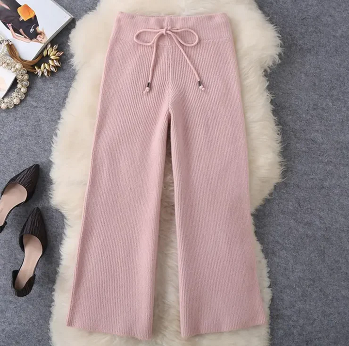 Audrey - Pink Two-Piece Set with Long Sleeves