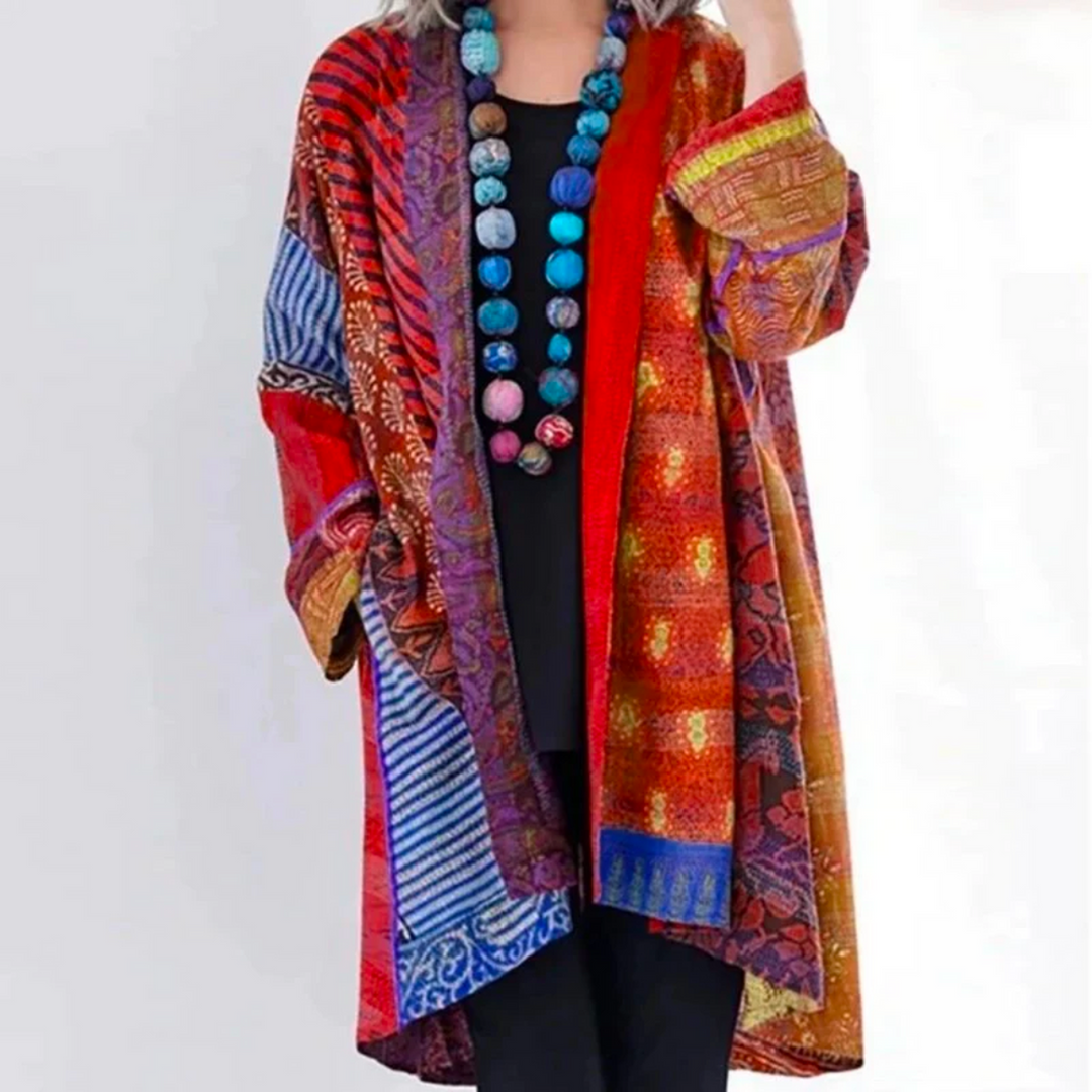 Hanna | Women's Loose-Fitting Boho Cardigan in Duster Length