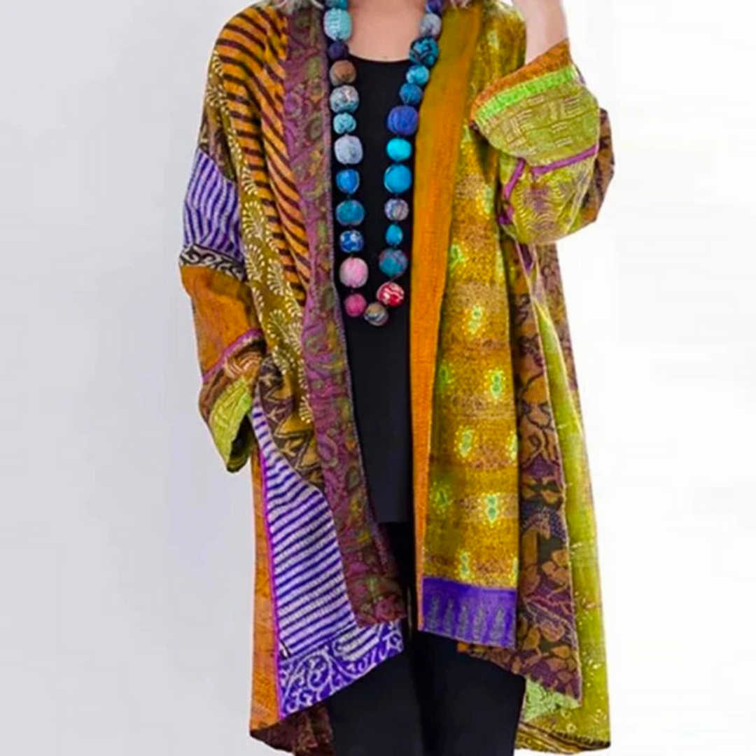 Hanna | Women's Loose-Fitting Boho Cardigan in Duster Length