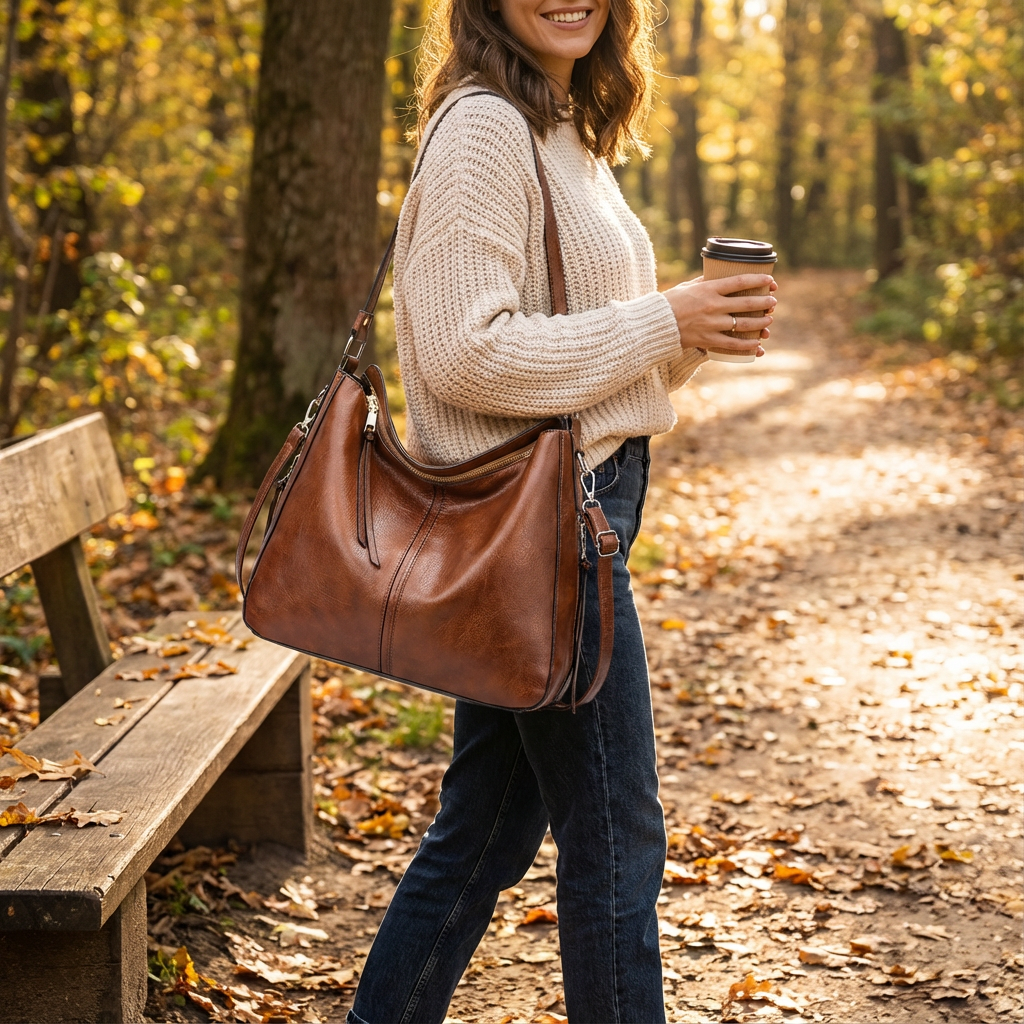 Ava | Bolso Hobo de Mujer con Correa Desmontable