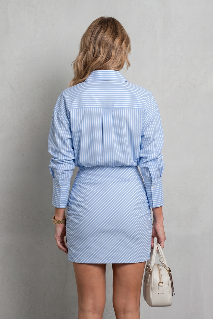 Avelisse – Tailored striped silhouette – Mini dress