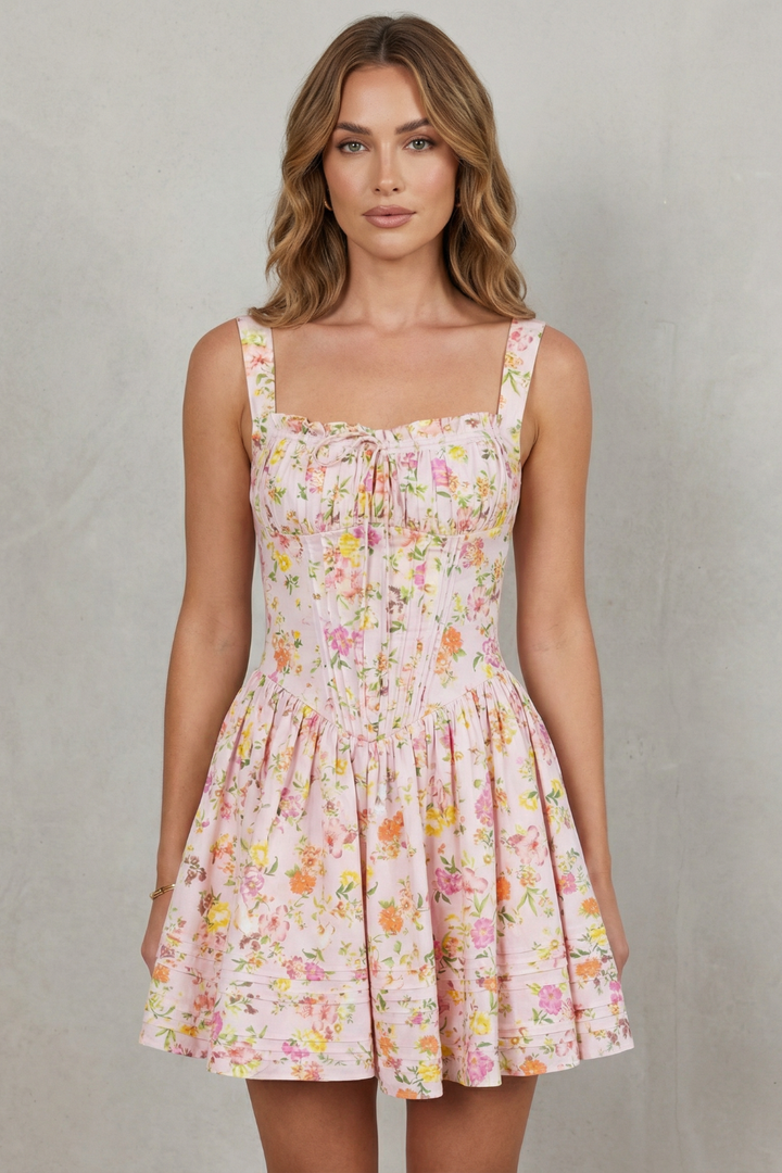 Avellina – Soft floral charm – Mini dress
