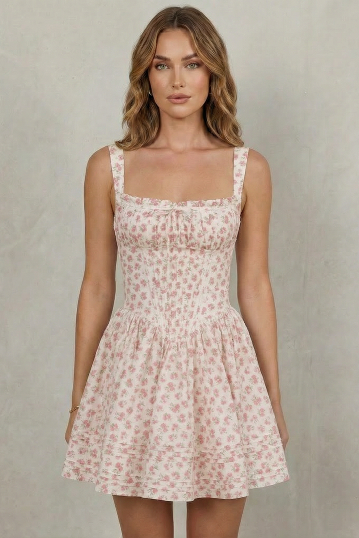 Avellina – Soft floral charm – Mini dress