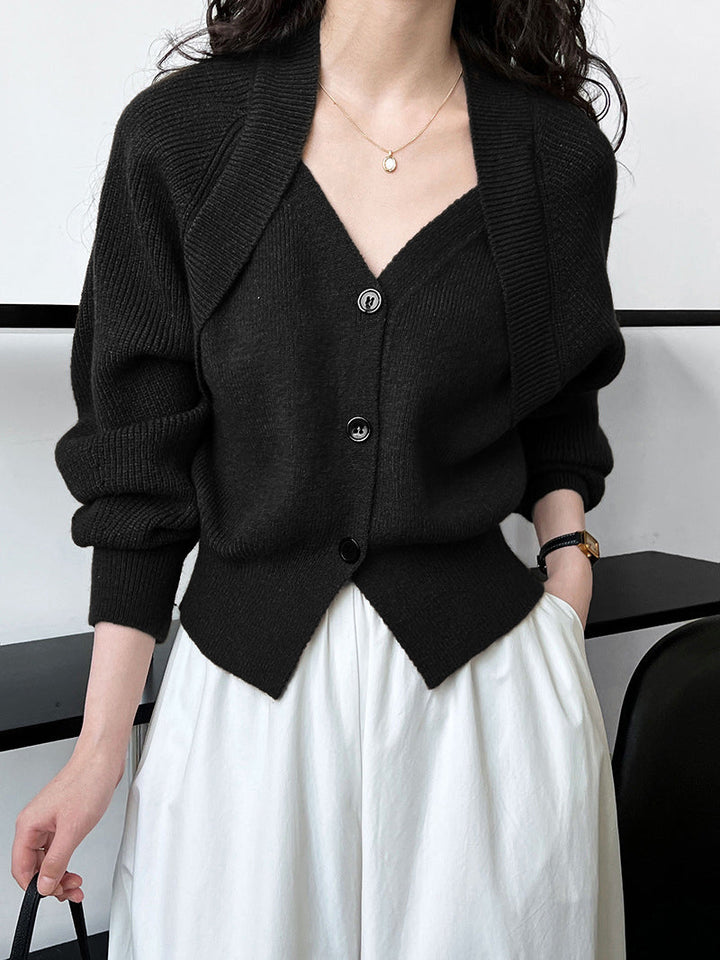 Women's Knit Cardigan with Wrap Design Ragnhild, view 5 - Elena Harper