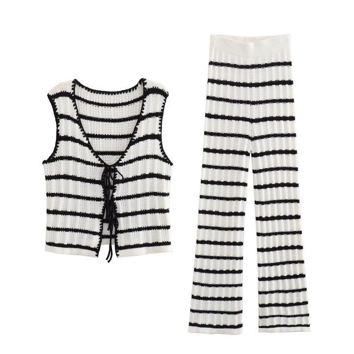 Sheila - Striped Knit Set