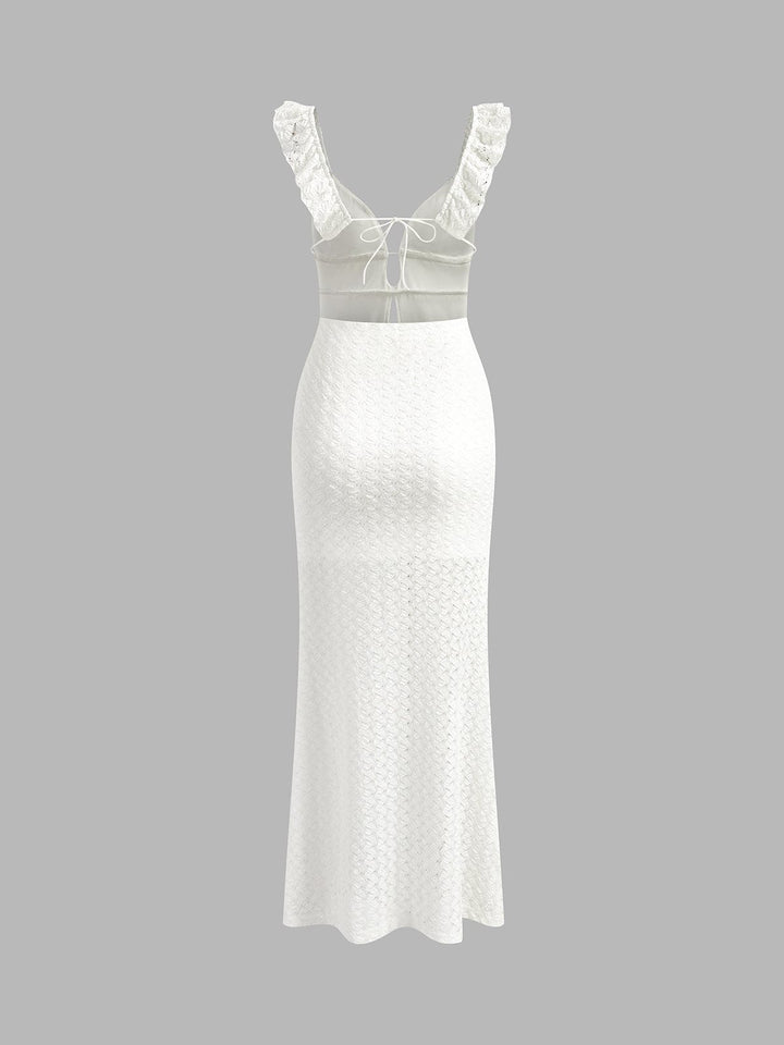 Women's Elegant Mermaid Evening Gown with Stylish Cut-Outs