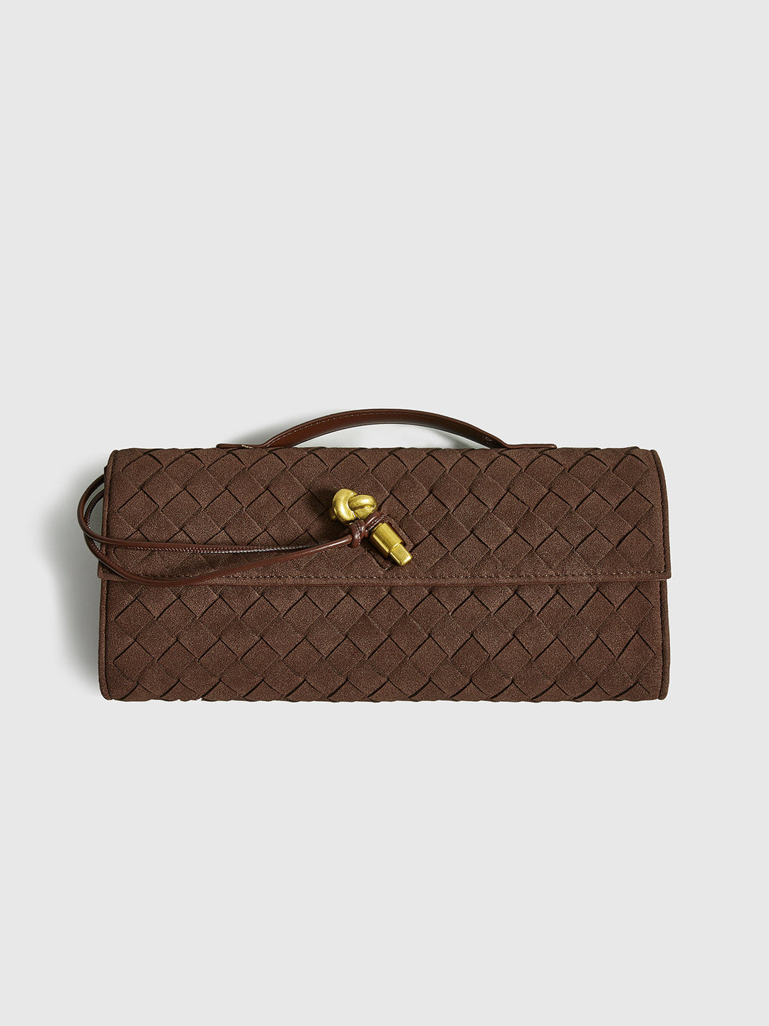 Lucien Moreau Suede Clutch with Flap - Elena Harper
